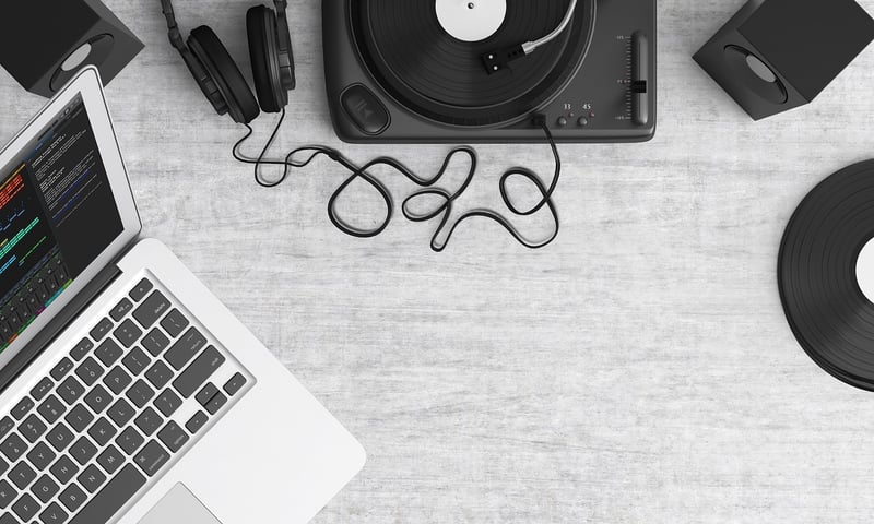 Vinyl Record Clock